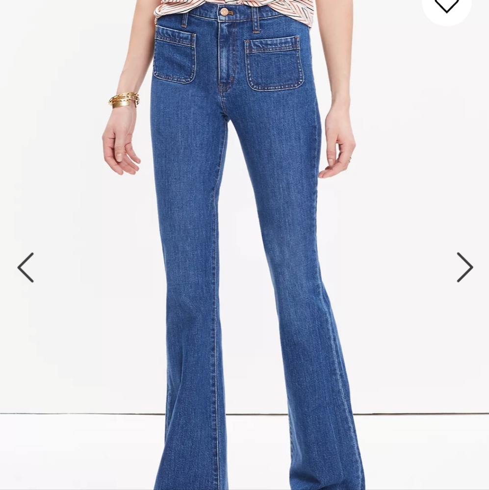 Madewell Flea Market Flare Jeans Sailor Edition- Lucy Wash